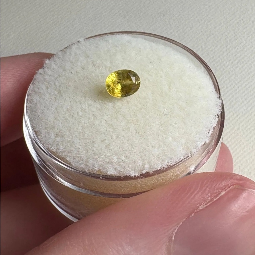 Natural Yellow Sphene .37ct
